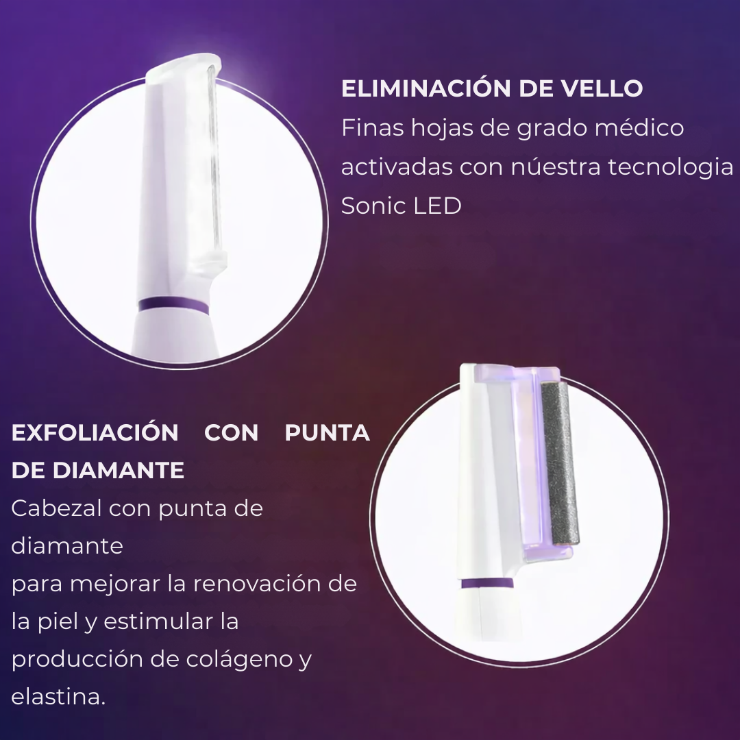 Depiladora facial sónica para el cuidado de la piel